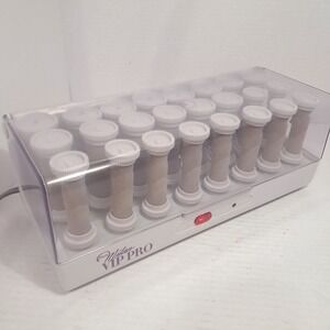 Vintage Paul Milan VIP Pro SS-242R 24 Hot Rollers Flocked Hair Curlers Windmere